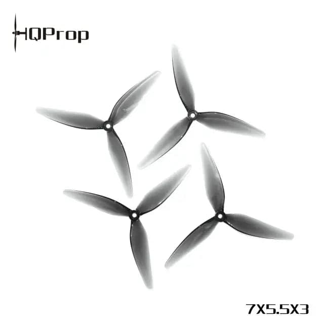 HQProp 7X5.5X3  Grey (2CW+2CCW)-Poly Carbonate for fpv drones 1