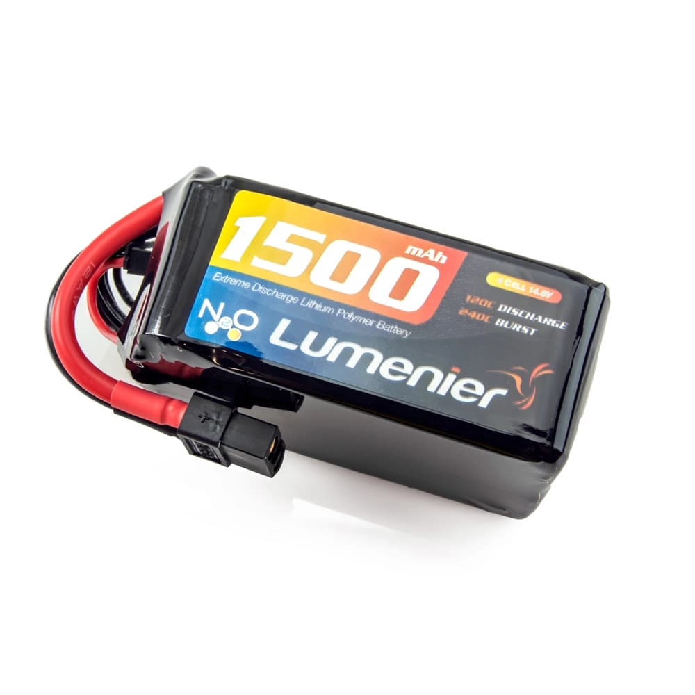 Lumenier N2O 1500mAh 4S 120c LiPo Battery (XT-60) - 3 Pack Bundle - 14.8 Volt (4 Cell) for fpv drones 3