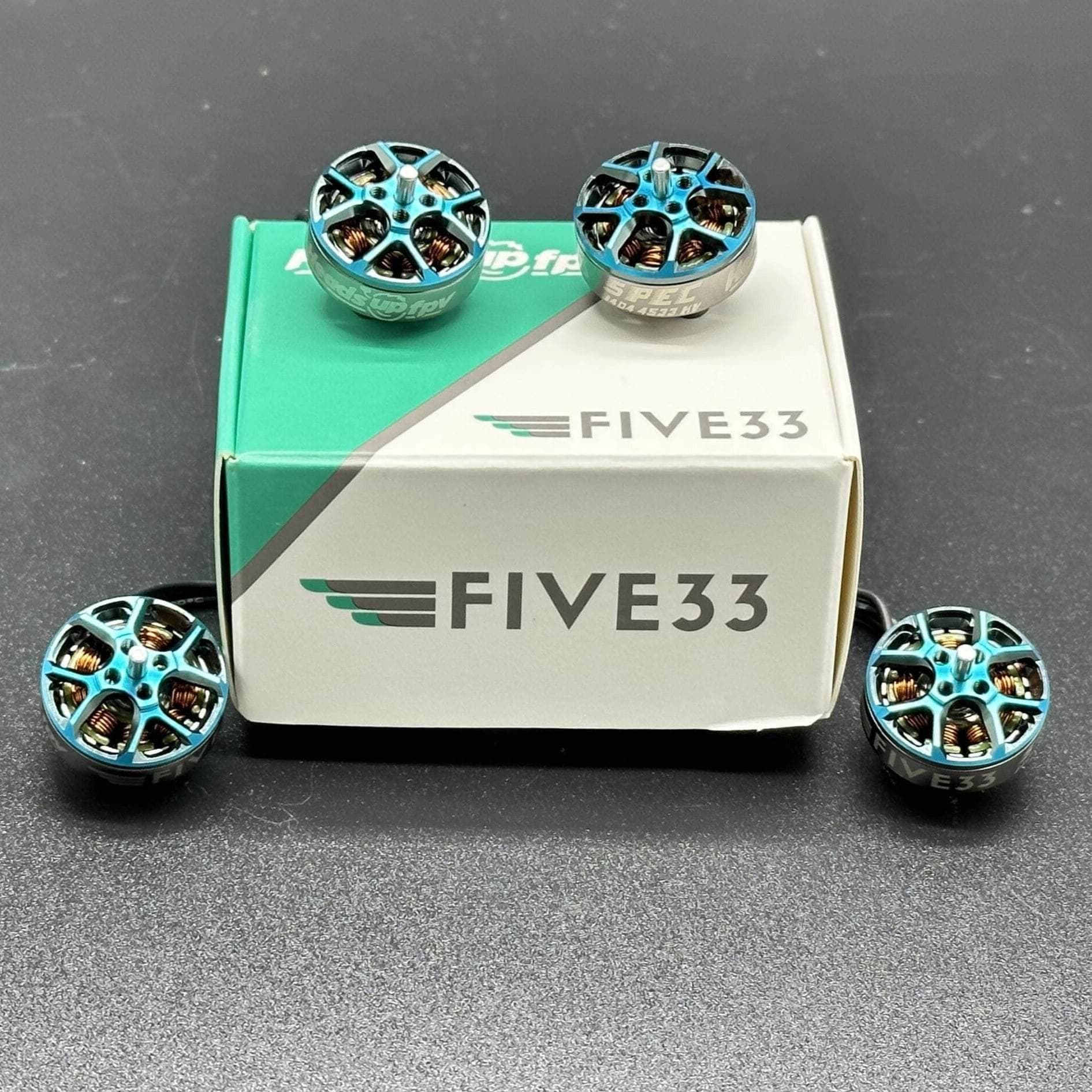 Five33 TinyTurner 1404 4533KV Brushless FPV TinyTrainer Drone Motor (Set of 4) for fpv drones