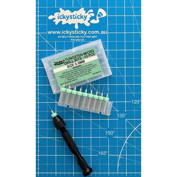 TUNGSTEN MICRO DRILL BITS SINGLE SIZE PACK for fpv drones 8