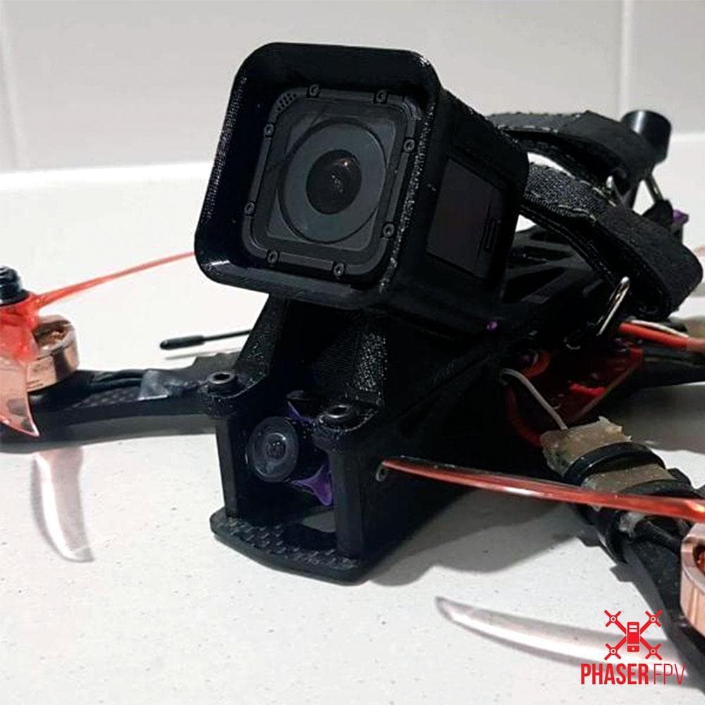 Phaser3D Alien 5 inch GoPro Session/Runcam 5 TPU Camera Mount for fpv drones 1