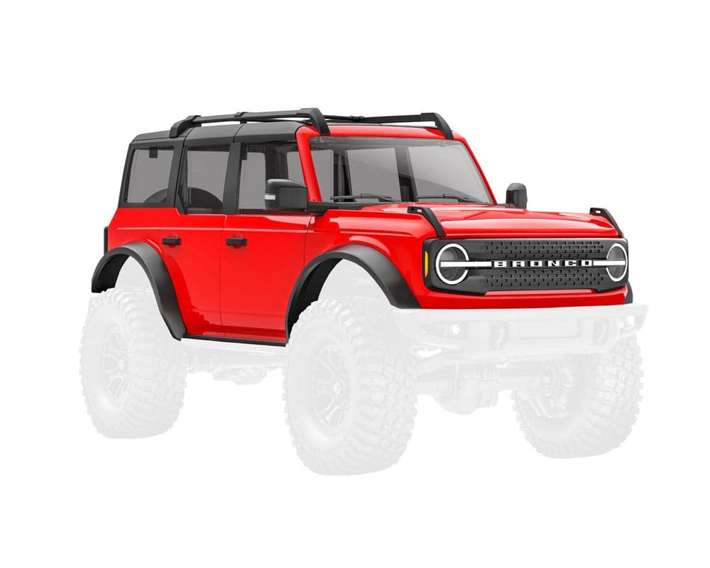 Traxxas 9711-RED TRX-4M Complete 1/18 Ford Bronco Body (Red) for fpv drones