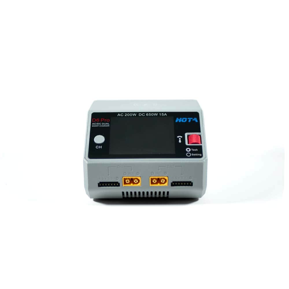 HOTA D6 Pro 325W 15A 1-6S Dual Channel AC/DC Smart Charger w/ Wireless Cellphone Charging - Choose Your Color for fpv drones 1