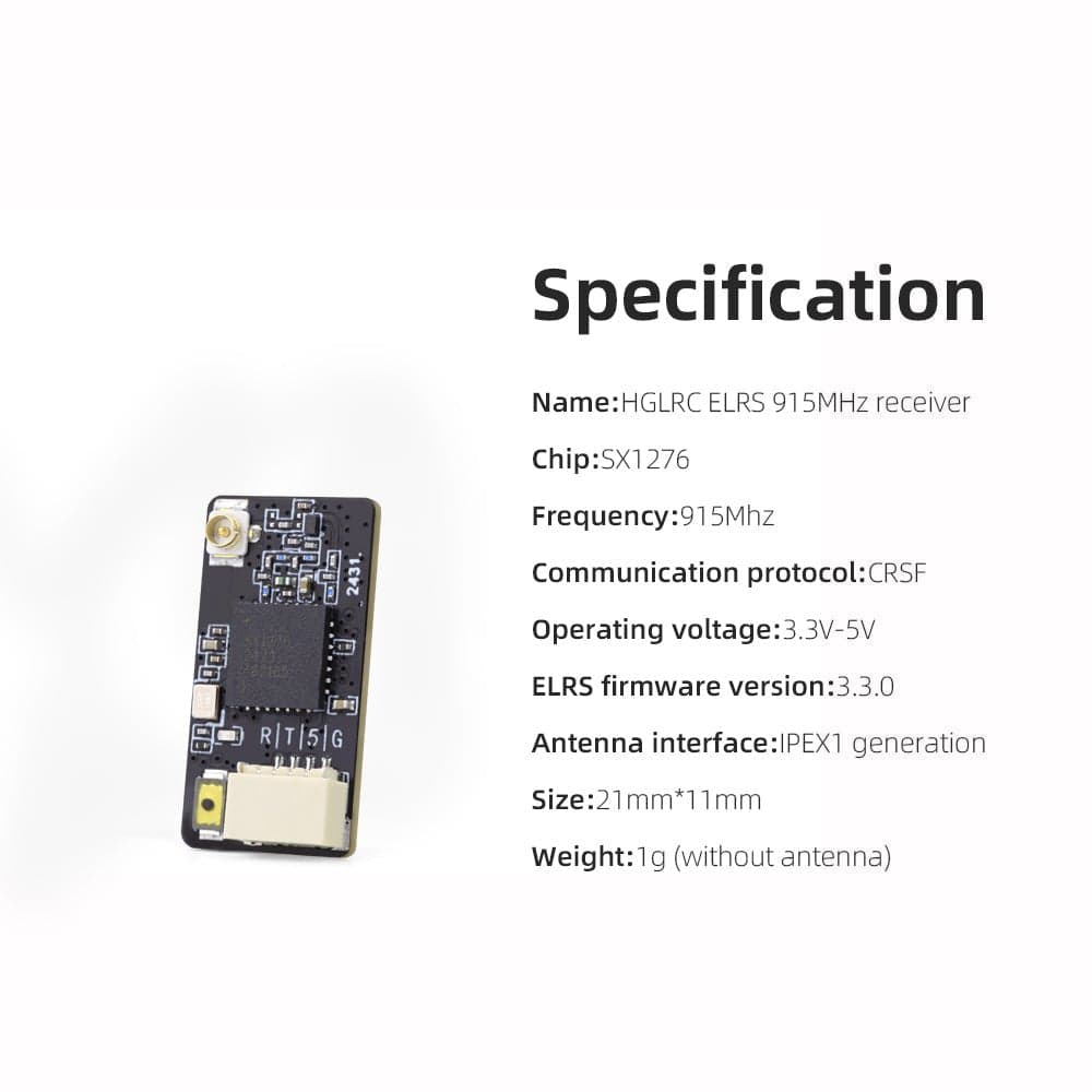 HGLRC ELRS 915MHz receiver for long range for fpv drones 1