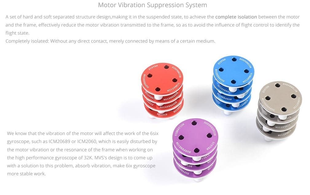 Soft Motor Damping System (anti vibration mount) for fpv drones 29