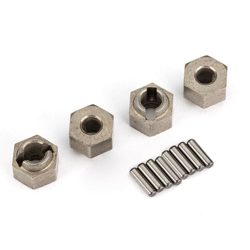 Traxxas 9750A TRX-4M Steel Wheel Hubs 7mm Hex (4) w/ Axle Pins (8) for fpv drones