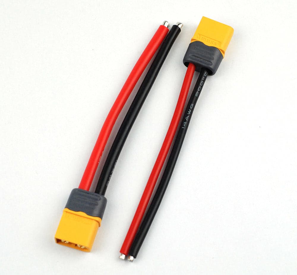 XT60 Battery Pigtail Amass XT60H 12AWG for fpv drones