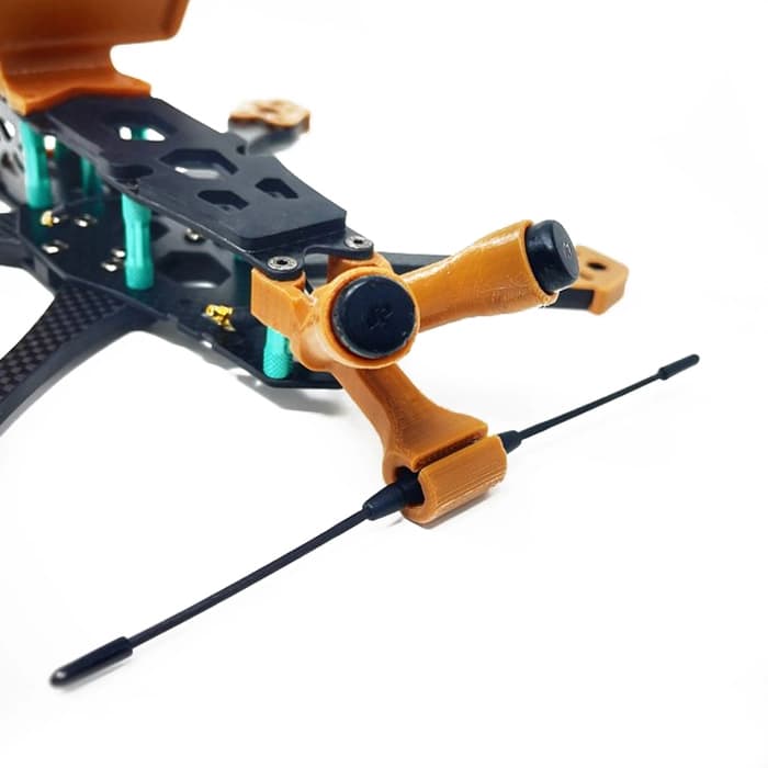 Lumenier QAV-S Antenna Mount - DJI HD Dual AXII w/ Immortal-T Mount - Black - 6 for fpv drones 4