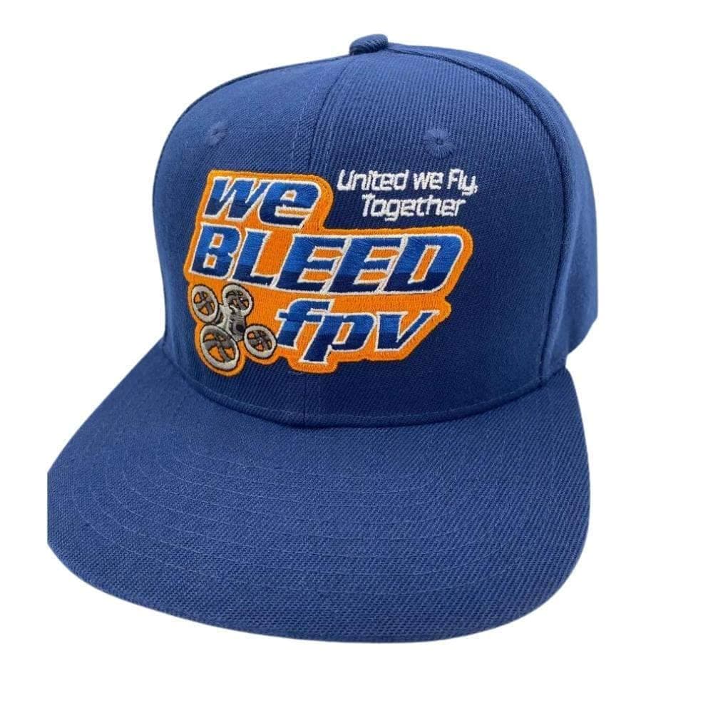 Official weBLEEDfpv Navy Adjustable Velcro Snapback Hat for fpv drones 1