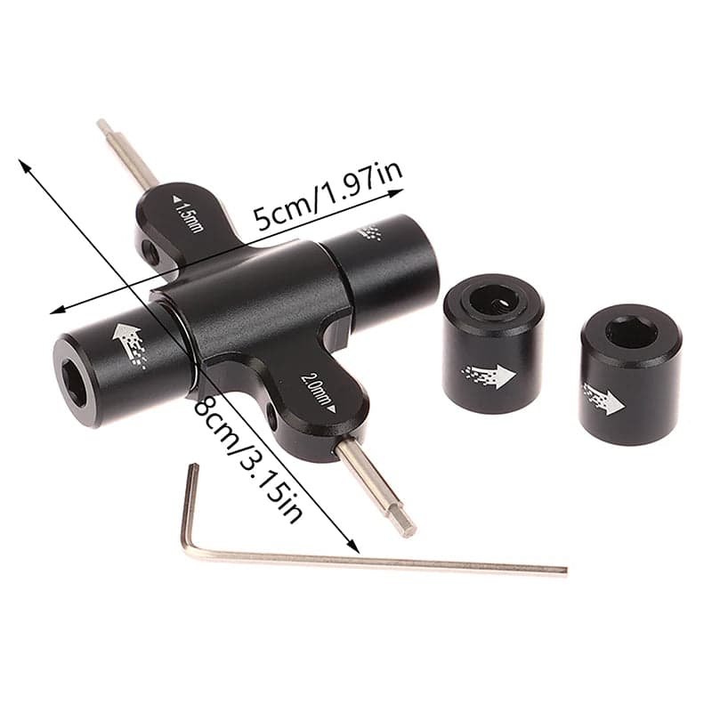 M3 M5 Ratchet Wrench Screw Nut 1.5 2.0mm Hexagon Screwdriver Quick Release Propeller Motor Prop Tool for fpv drones 5