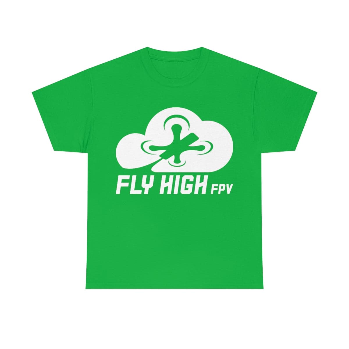 Fly High FPVTee - White Logo for fpv drones 5