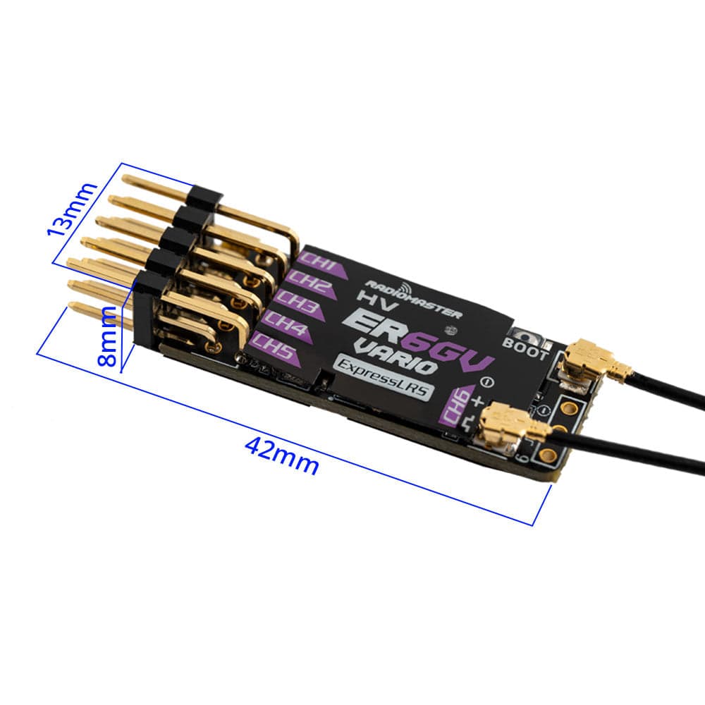RadioMaster ER6G & ER6GV 2.4GHz ELRS PWM Receiver for fpv drones 18