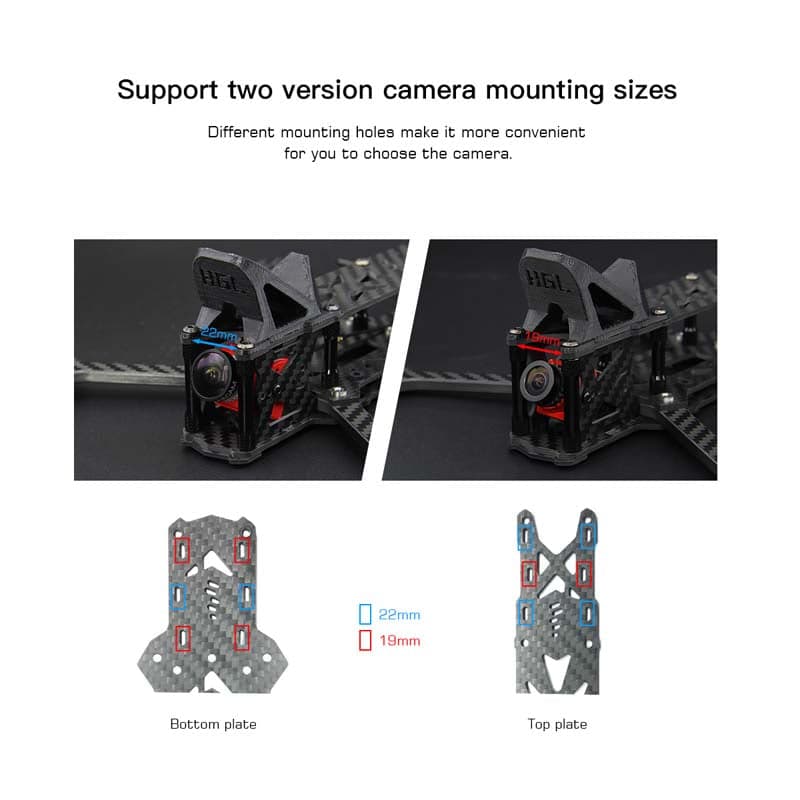 HGLRC Sector Freestyle  3K Carbon Fiber Frame Kit for RC Drone FPV Racing for fpv drones 3