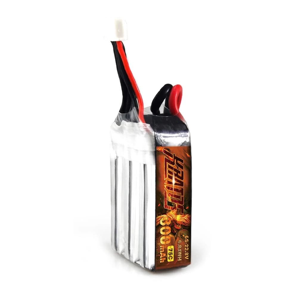 HGLRC KRATOS 6S1P 22.8V 300mAh 75C Lipo Battery with XT30 Plug for fpv drones