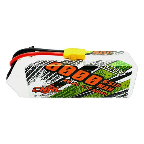 CNHL Racing Series 8000mAh 22.2V 6S 90C Lipo Battery with XT90 Plug