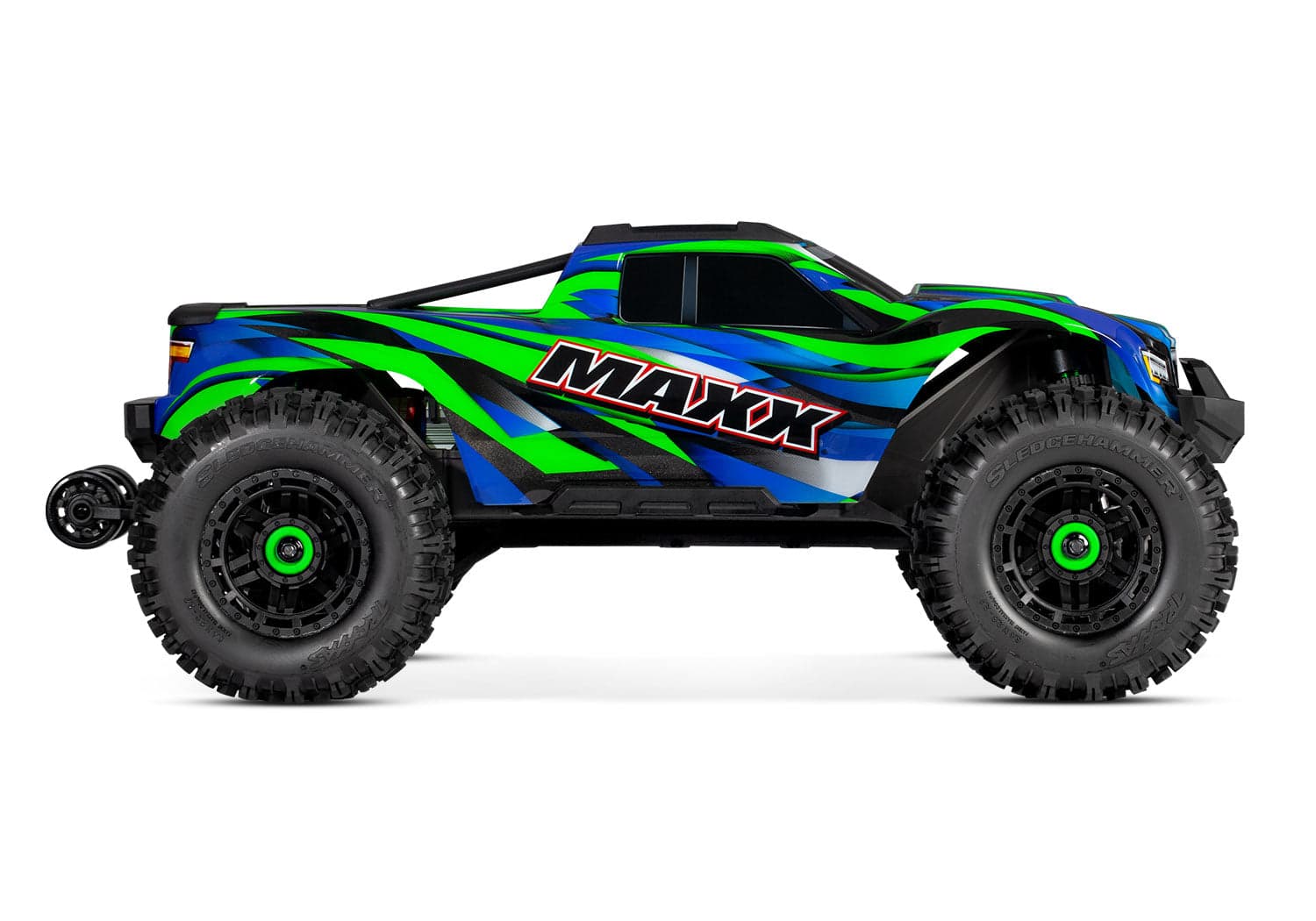 Traxxas Maxx WideMaxx 1/10 Brushless RTR 4WD Monster Truck Green for fpv drones 1
