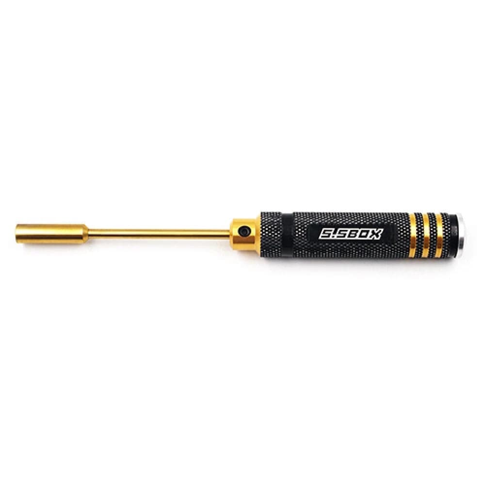 Yeah Racing YT-0191 Aluminum 5.5mm Lock Nut Driver Black/Gold for fpv drones