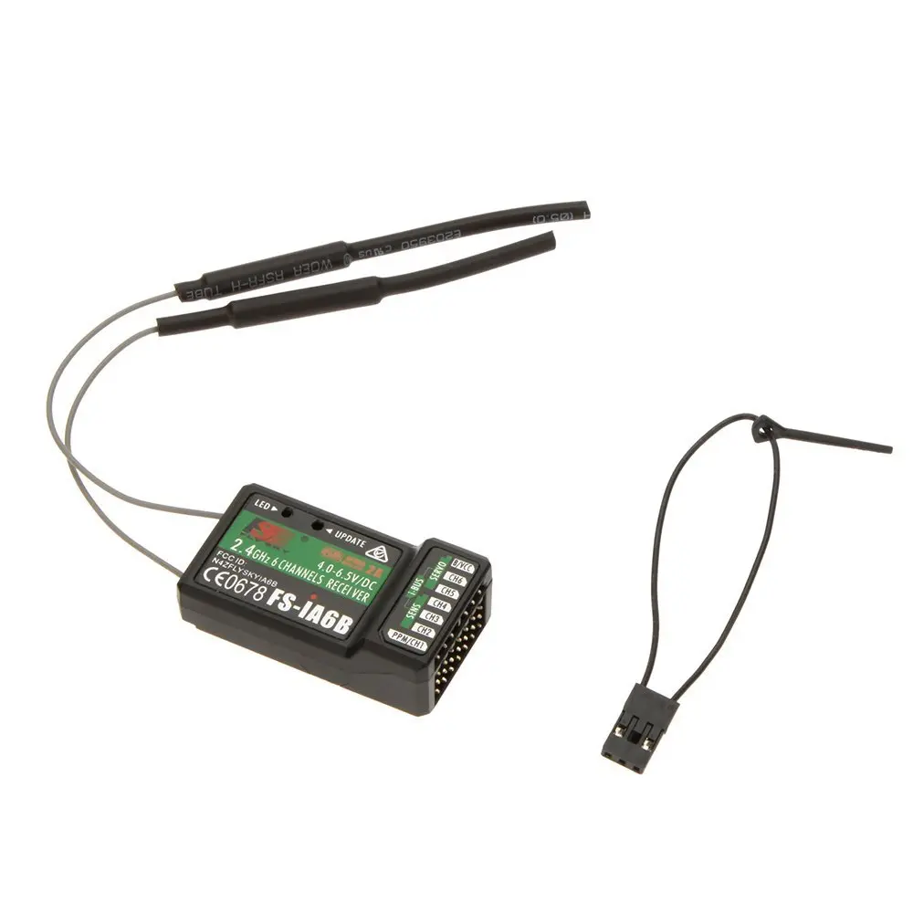 FlySky FS-iA6B Receiver 6CH 2.4G AFHDS 2A Telemetry Receiver - Black for fpv drones 2