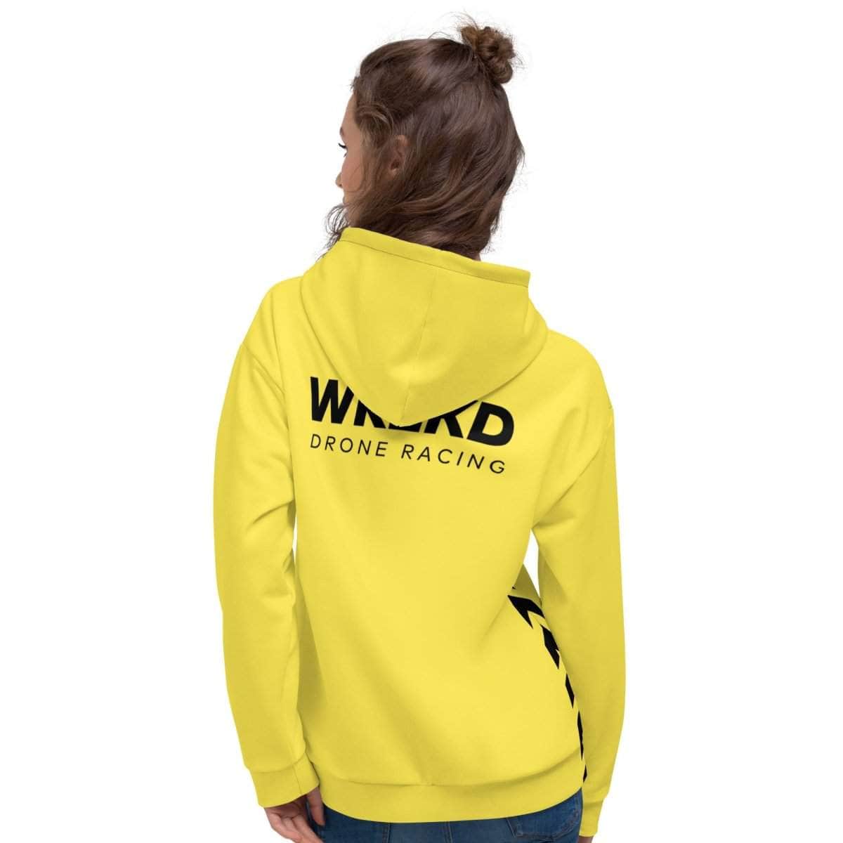 WREKD Drone Racing Unisex Hoodie - Yellow for fpv drones 4