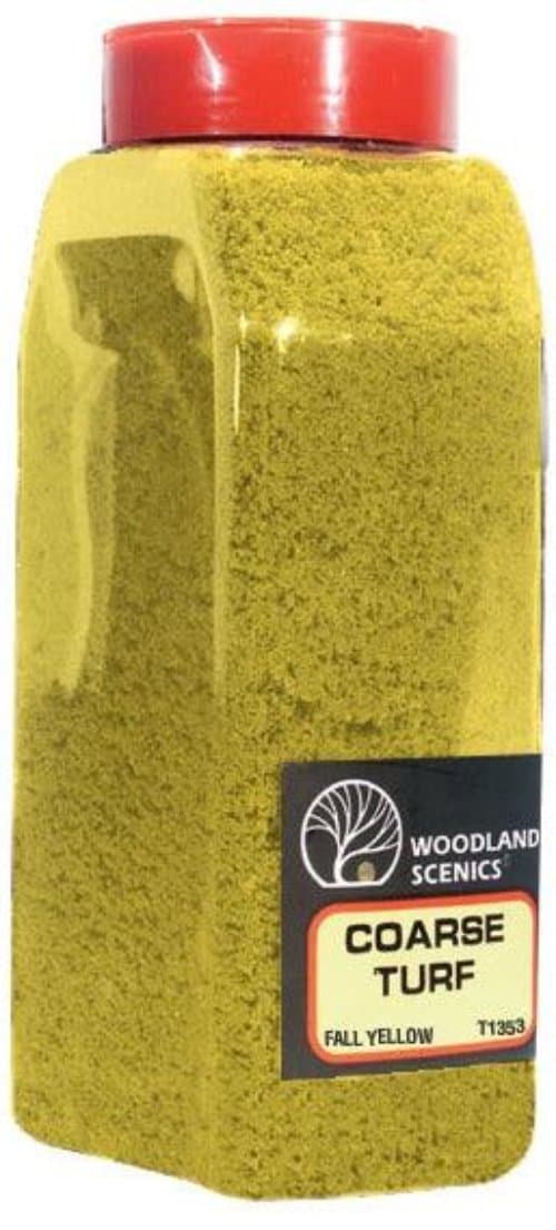 Woodland Scenics T1353 Turf Fine Coarse Fall Yellow 32 oz Train Scenery for fpv drones