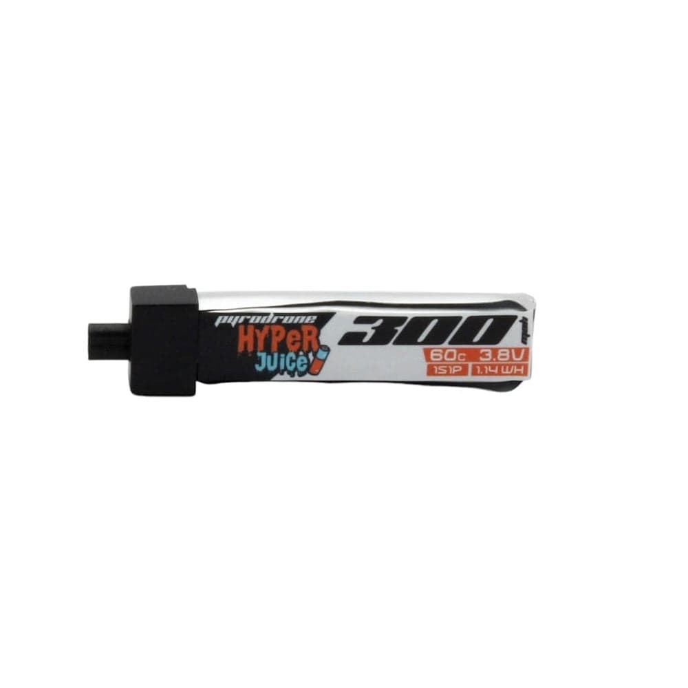 10 Pack Pyrodrone Hyperjuice 300mAh 3.8V 1S 60C HV - A30 Plastic Head for fpv drones 2