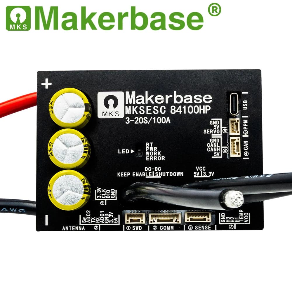 Makerbase VESC 84100HP 84V 100A High Current With Alu PCB Based on VESC (1) for fpv drones 4