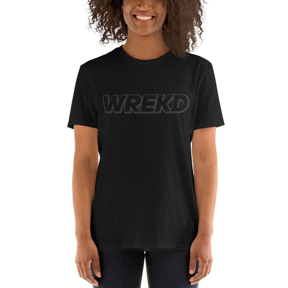 WREKD Black on Black Short-Sleeve Unisex Tee for fpv drones 6
