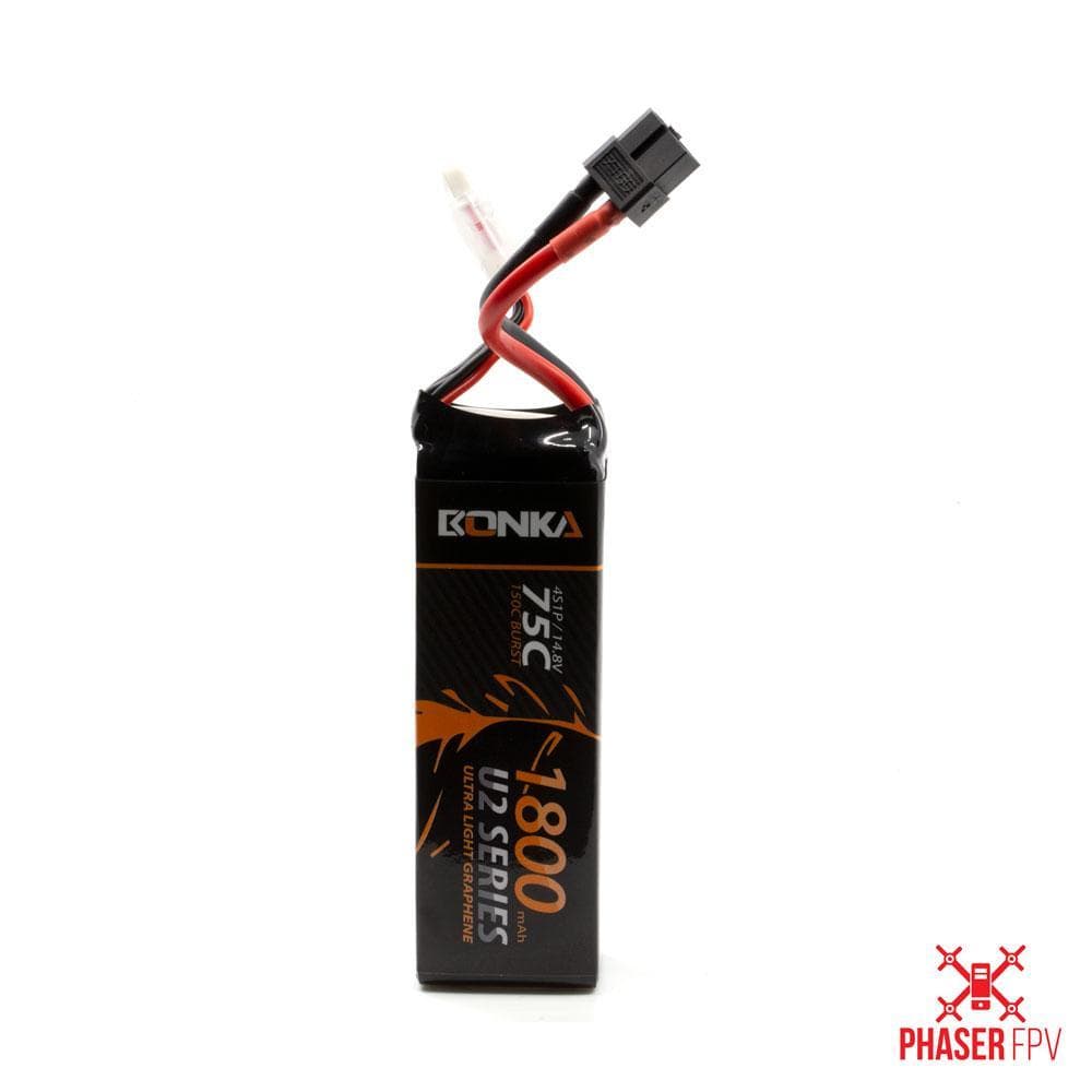 Bonka 1800mAh 75c 4s XT60 Lipo Battery BKU2-1800/75-4S/GR [DG] for fpv drones 1