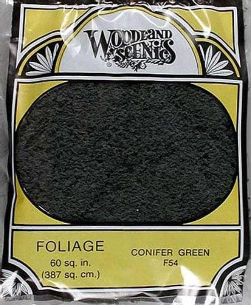 Woodland Scenics F54 N/HO Foliage Conifer Green Train Scenery for fpv drones
