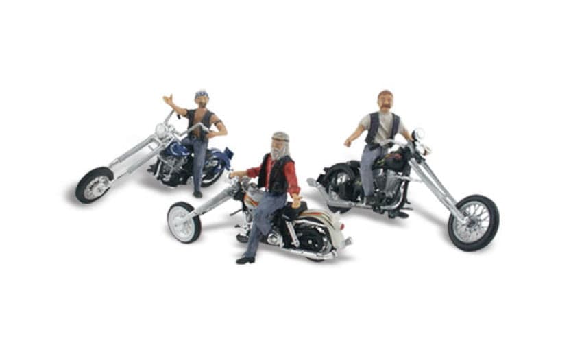 Woodland Secenics AS5554 HO Scale Bad Boy Bikers for fpv drones