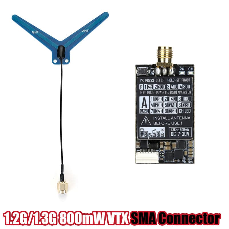 Rushfpv Rush 1.3G 1.2G VTX 8CH 0.8W 1.6W VTX for fpv drones 2