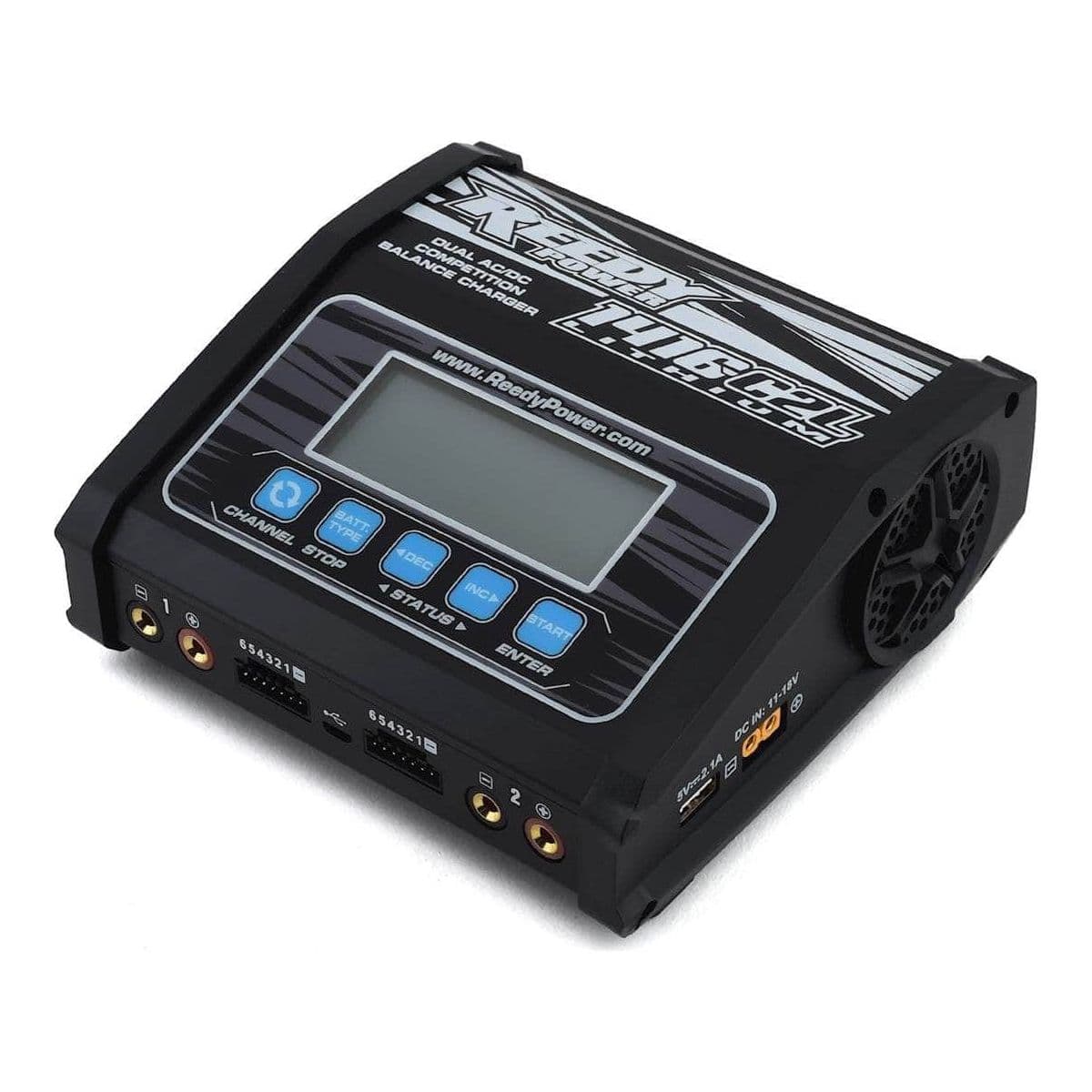 ASC27203, Reedy 1416-C2L Dual AC/DC Competition LiPo/NiMH Battery Charger (6S/14A/130Wx2)