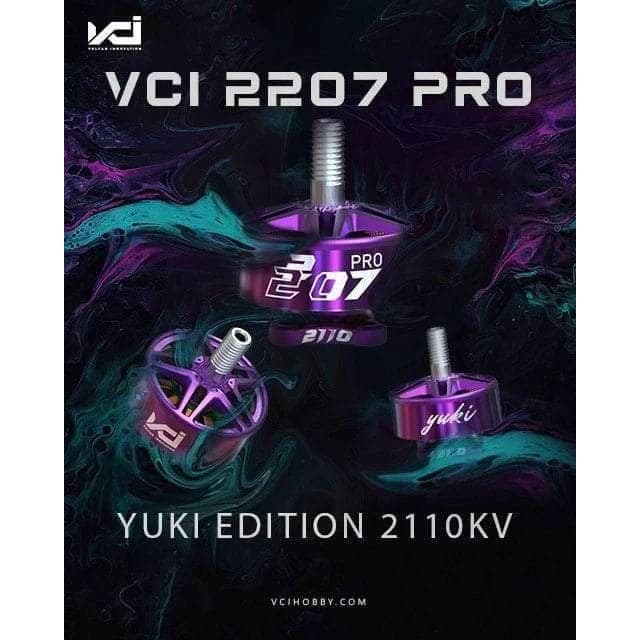 VCI PRO 2207 Drone Racing Motor - 2110Kv / Yuki for fpv drones 9