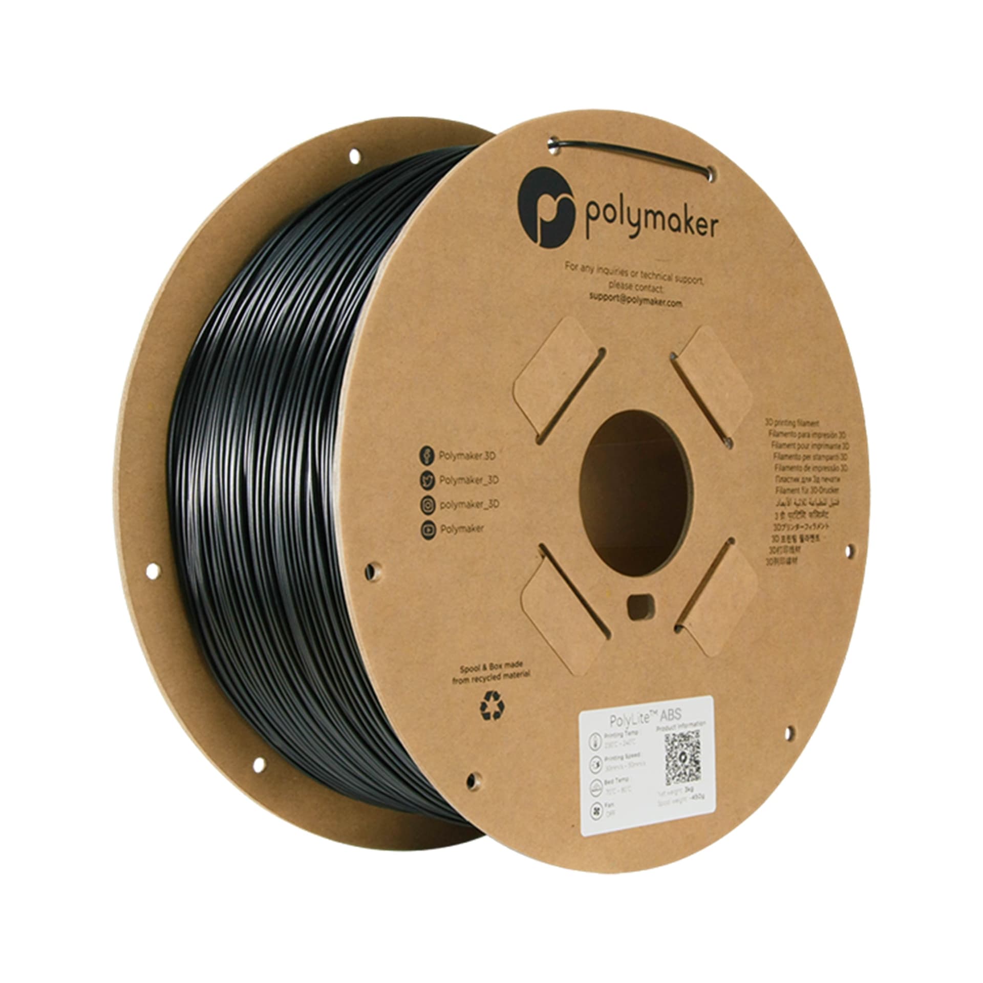 Polymaker PolyLite ABS 1.75mm Filament 3kg for fpv drones