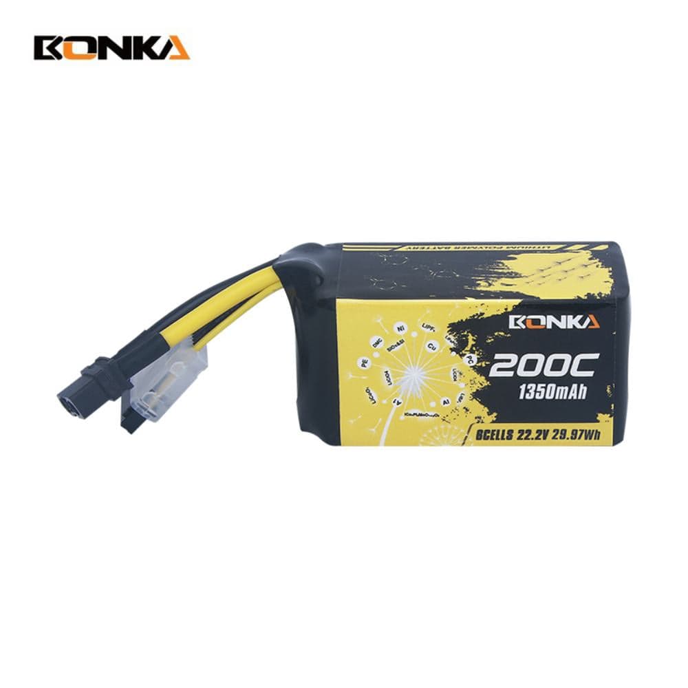 Bonka 1350mAh 200C 6S HEIM Series FPV Racing LiPo Battery for fpv drones