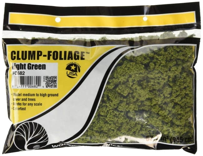 Woodland Scenics FC682 Clump Foliage Light Green Bag Train Scenery for fpv drones