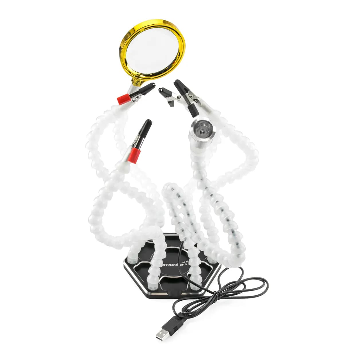 Lumenier Helping Hands w/ 6 Arms, LED Light, Magnifying Glass, and Fan for fpv drones 1