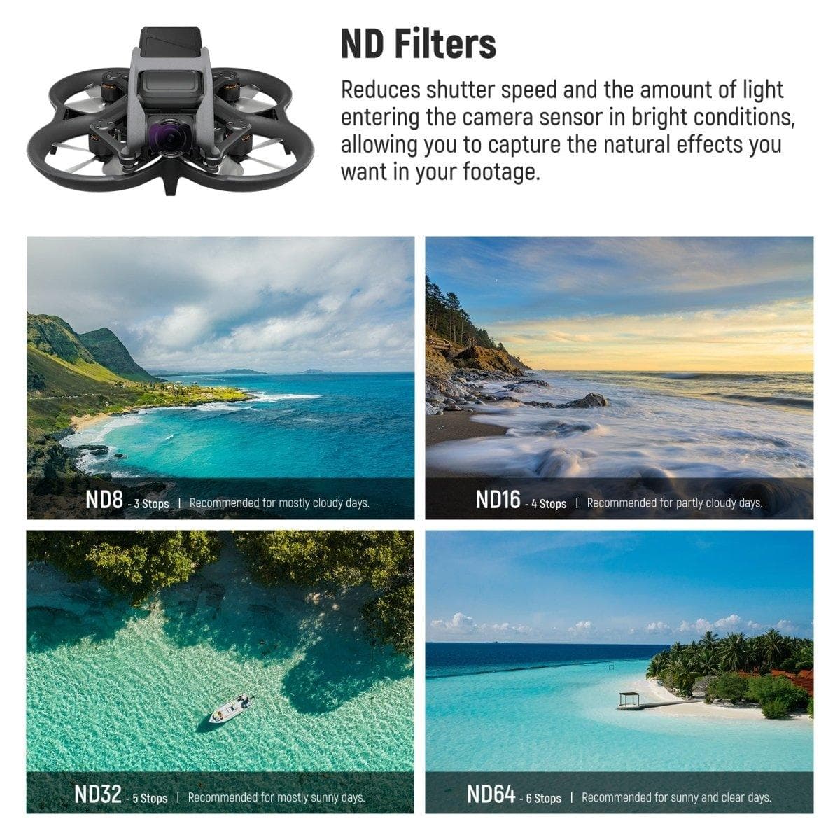 Upgraded  6 Pack ND/CPL/UV Filter Set for DJI Avata Pro Mini FPV for fpv drones 3