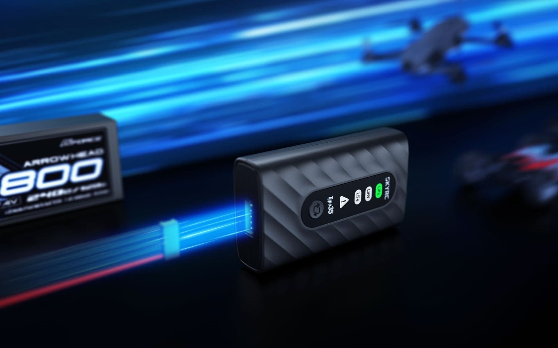 SkyRC Type35 PD-Powered 2–4S Lithium Battery Charger for fpv drones 3