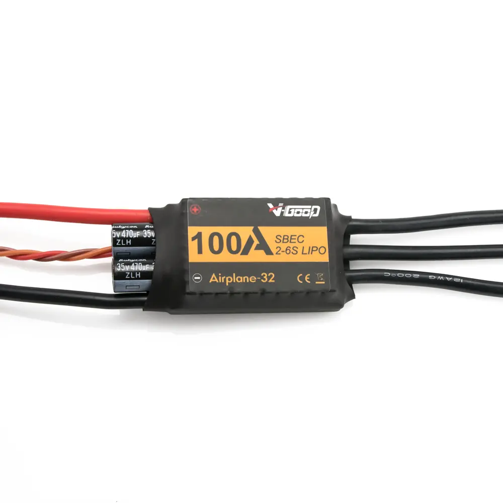 V-Good RC 32-Bit 100A 2-6S Brushless ESC for RC Airplane - 7 for fpv drones