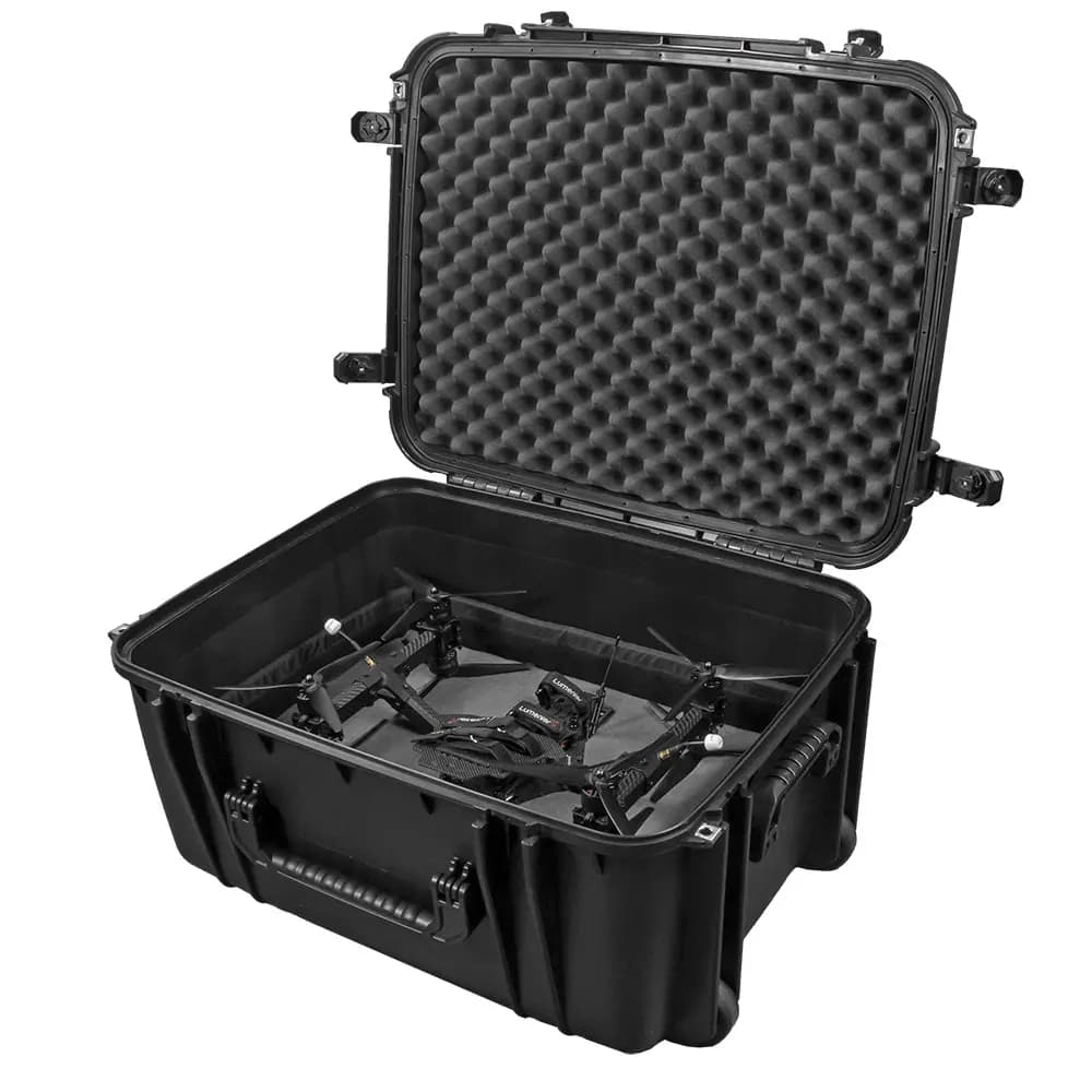 SE1220D Hard Case + Divider + Metal Latches for Lumenier QAV-PRO Lifter 9" Drone - 23 - Black for fpv drones
