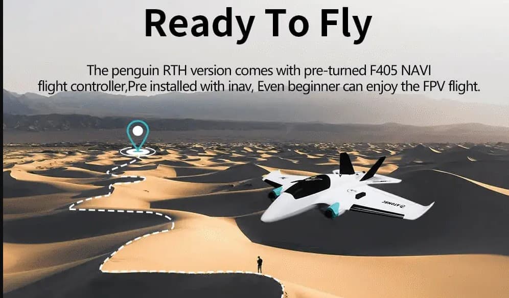 AtomRC Penguin Twin Motor FPV RC Aircraft for fpv drones 40