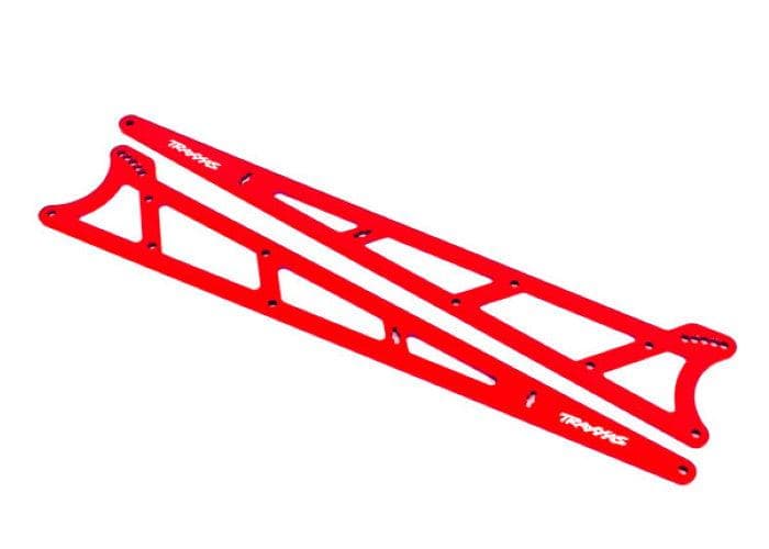 Traxxas 9462R Side Plates Wheelie Bar Red (Aluminum) (2) Drag Slash for fpv drones