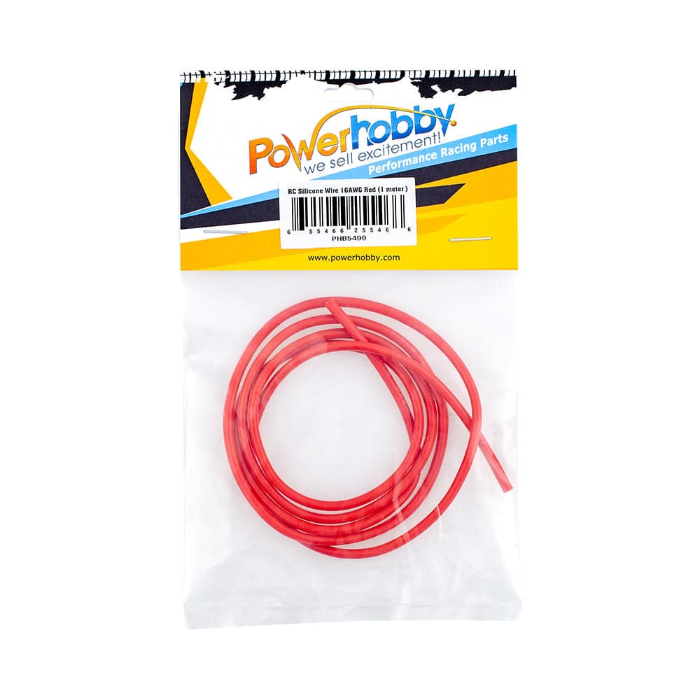 Powerhobby 16AWG RC Silicone Hookup Wire Red 1 Meter for fpv drones 1