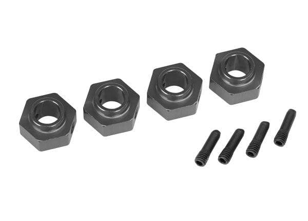 Traxxas Wheel Hubs 12mm Hex 6061-T6 Aluminum (Charcoal Gray-Anodized) (4) TRX-4 for fpv drones