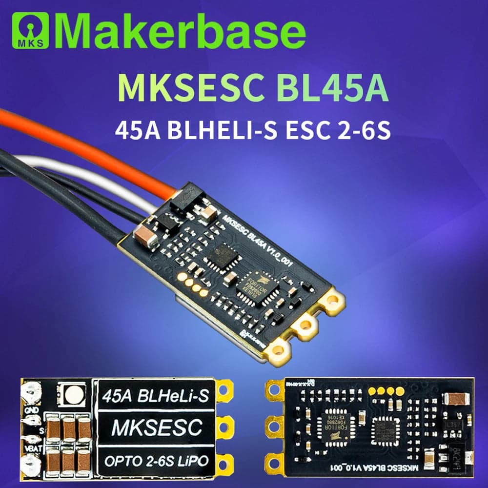 Makerbase MKSESC BL45A BLHeli_S ESC Support 2-6S for fpv drones 1