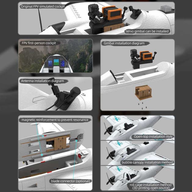 AtomRC Belguga Kit for building FPV aircraft for fpv drones 5