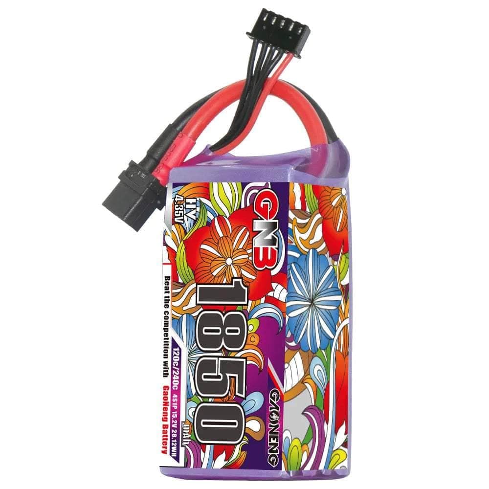 Gaoneng GNB 15.2V 4S 1850mAh 120C LiHV Battery - XT60 for fpv drones