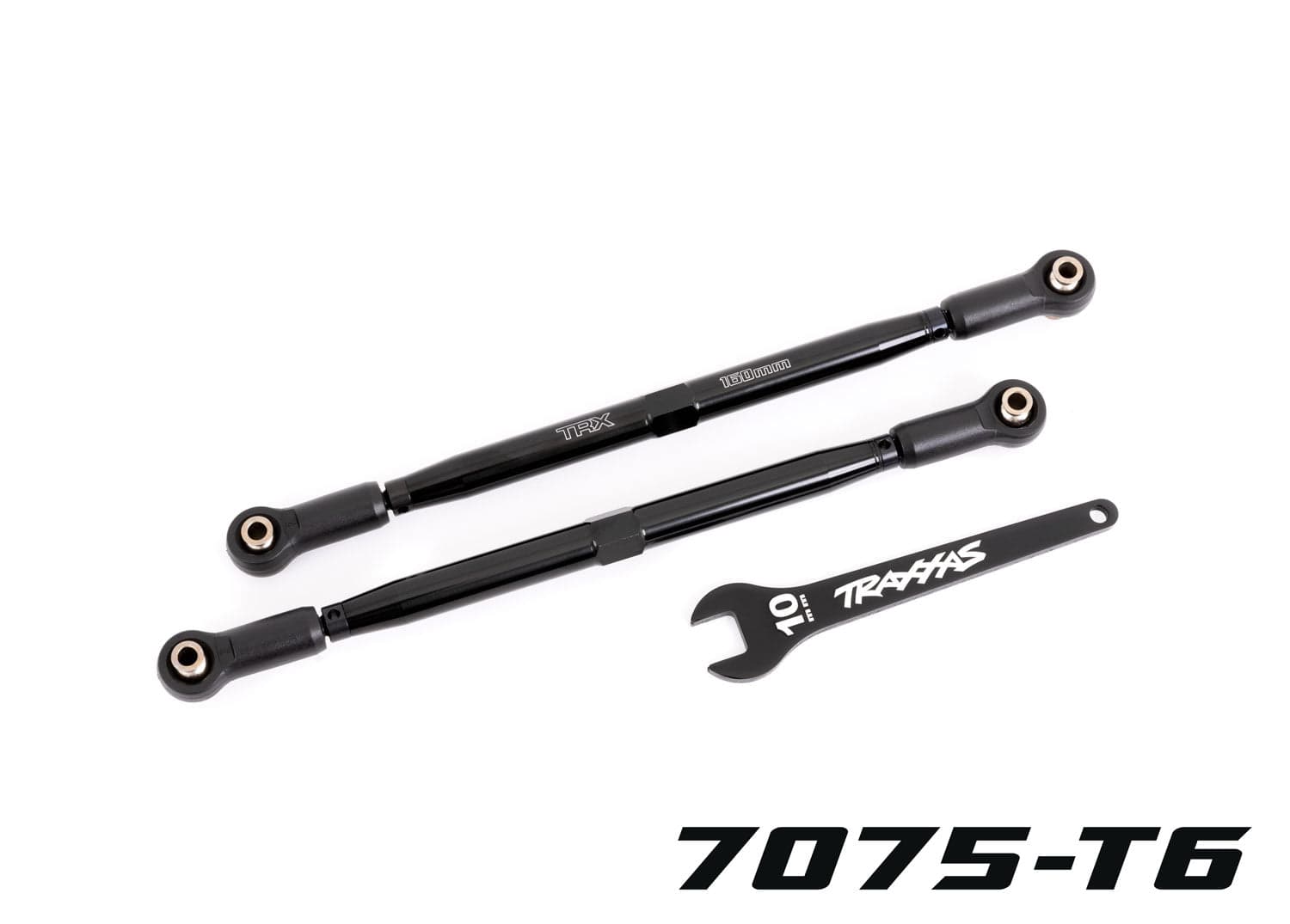 Traxxas 7897A Black 188mm WideMaxx TUBES Aluminum Toe Links X-Maxx XRT for fpv drones