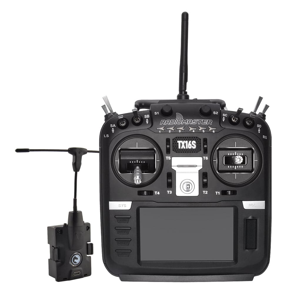 RadioMaster TX16S Hall Radio Controller with TBS MicroTX (V1) Hall Gimbal Edition-Mode 2 for fpv drones